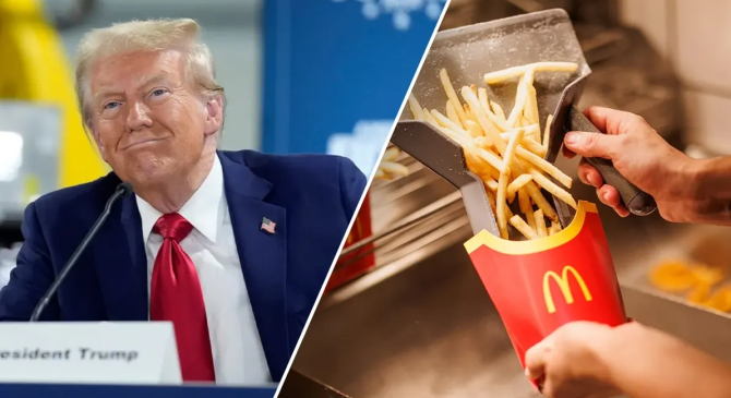 Trump: 'I’m gonna do everything' as he works behind a McDonald's counter this weekend